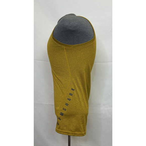 Gymshark Sleeveless Tank Top Athletic Shirt Men's Size XS Gold Yellow Charity - Picture 4 of 9